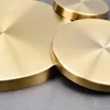 304 Stainless Steel Storage Tray Desktop Cosmetic Jewelry Storage Tray Golden Round Snack Plate Small Items Organizer Home Decor 6