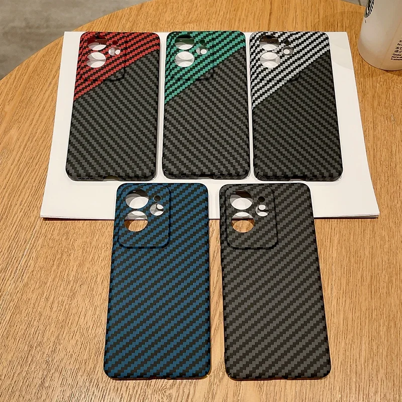 Luxury Slim Carbon Fiber Pattern Shockproof Phone Case - Hard PC Back Cover
