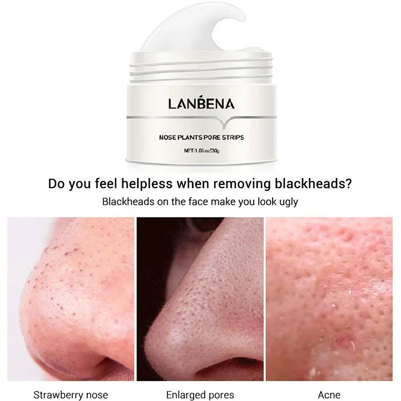 Nose Blackhead Remover Cream Pore Strip Tearing Mask Peeling Acne Cleaner Nasal Patch Black Dots Deep Deaning Skin Care Makeup 2