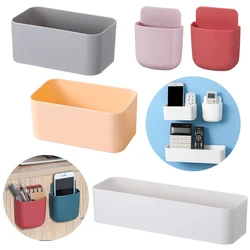 Traceless Wall Mounted Storage Box Bathroom Toiletries Storage Rack Mobile Phone Air Conditioning Remote Control Storage Rack