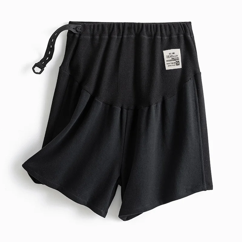 2025 Summer Plus Size Maternity Pants Adjustable Pregnant Women Shorts Ladies Loose Capri 4