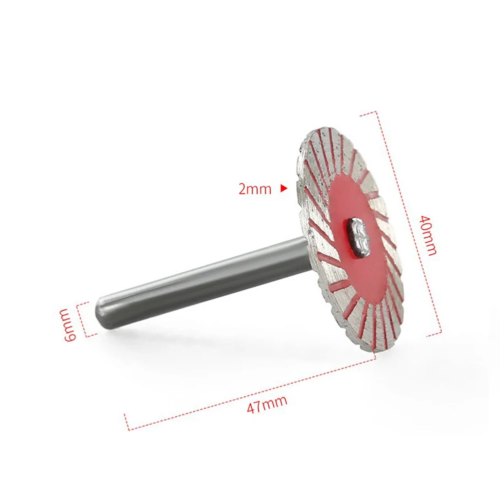 

Cutting Blade Disc With Mandrel For Wood Metal Stone Granite Marble Cutting 1# 3# 6mm Diamond Cutting Circular