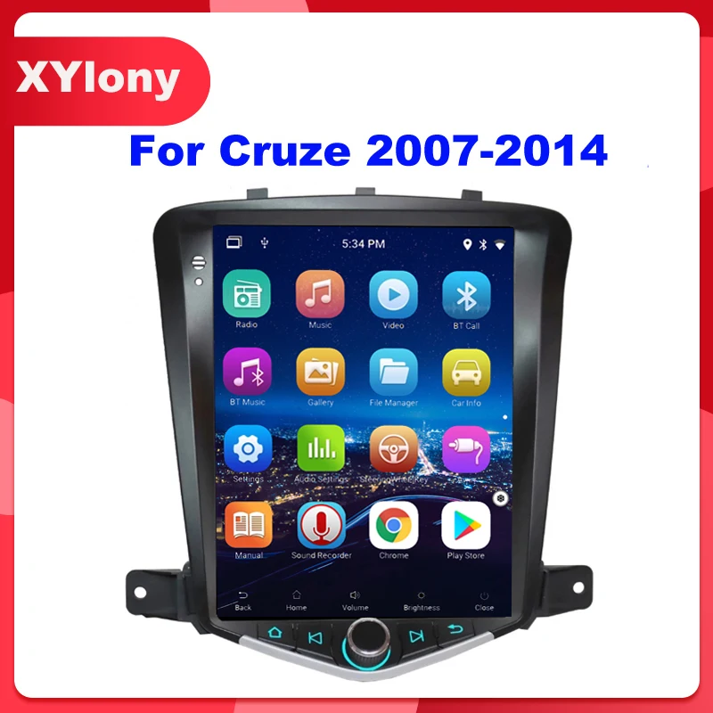 1. Chevrolet Cruze J300 2007-2014 차량용 라디오 Tesla 스타일 스크린 네비게이션 GPS 용 멀티미디어 비디오 플레이어
