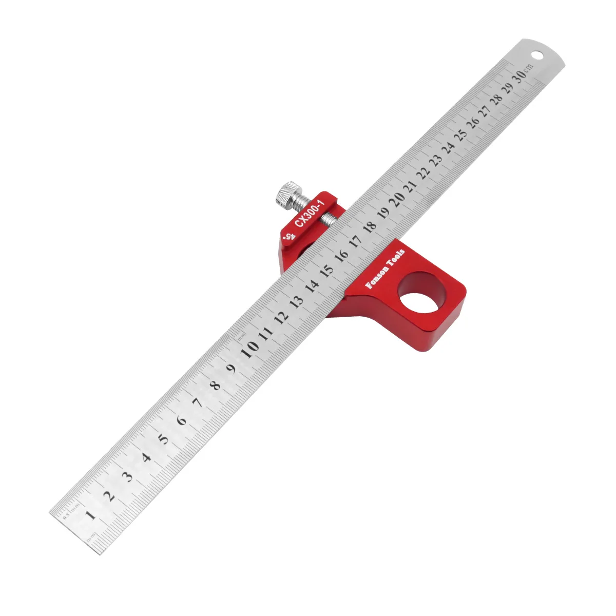 Stainless Steel Combination Square - Adjustable Angle Ruler For Woodworking & Engineering - View #3