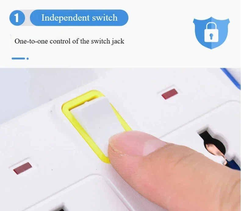 Description Picture 3 of itemUK EU US Plug Multicontact Electrical Socket with 3 USB Ports Wireless Wall Power Strip Universal Outlets Converter Adapter