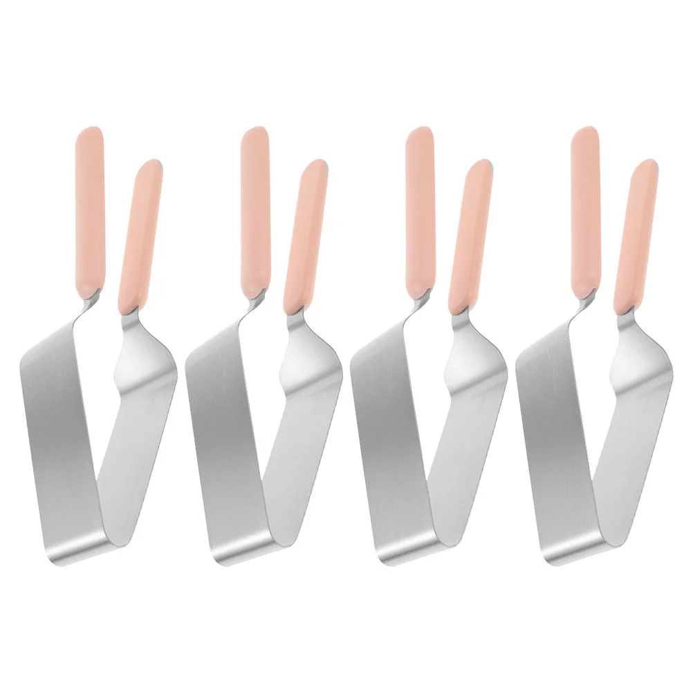 

4pcs Baking Cake Slicer Metal Cake Clip Lifter Desserts Bread Pizza