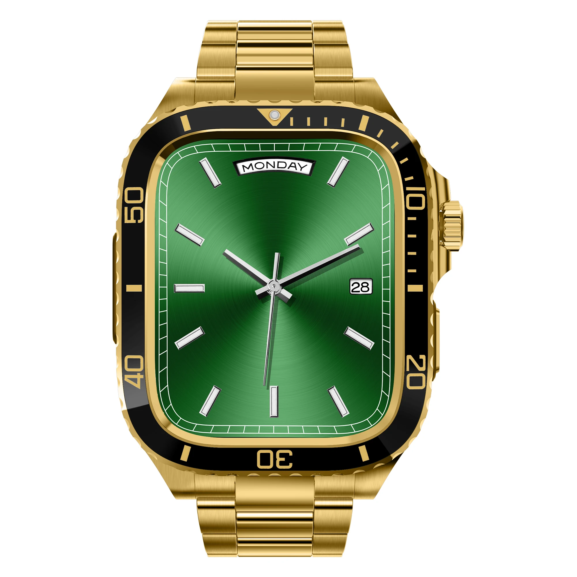 Stainless steel Strap+Case For Apple Watch Band 44mm 45mm Modification Kit Bracelet For iWatch Series 8 7 SE 6 5 4 DIY Modified