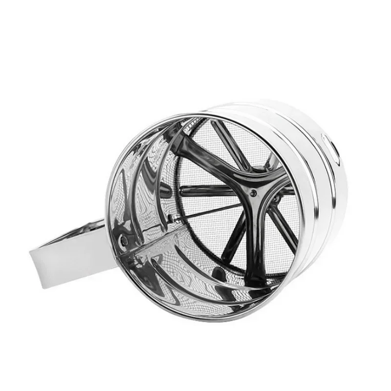 Hand-held Small Flour Sieve Baking Utensils Stainless Steel Manual Sieves Cup Stainless Steel Powder Sieve Kitchen Baking Tools
