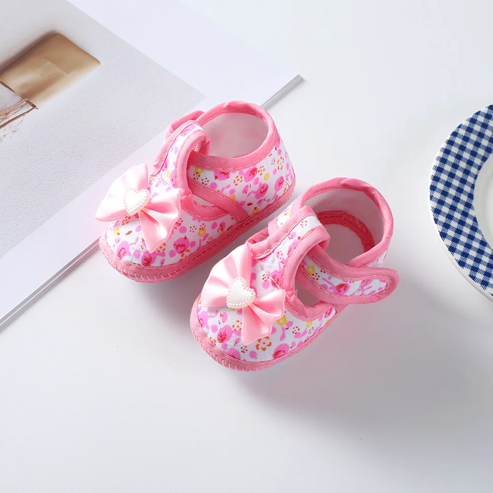 Zapatos De Princesa Para Bebé Niña SHOBDW - Suela Suave Antideslizante, Lazo, Sandalias De Verano, Para Recién Nacidas Y Primeros Pasos