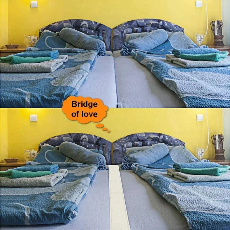 Bed Bridge Twin to King Converter Kit Adjustable Mattress Connector for Bed BedspaceFiller Twin Connector bed gap filler