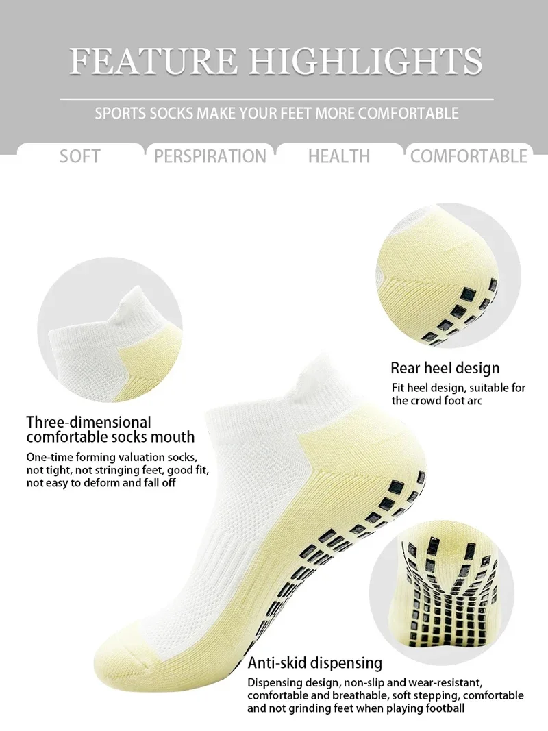 Premium Non-Slip Silicone Sports Socks - Breathable and Versatile