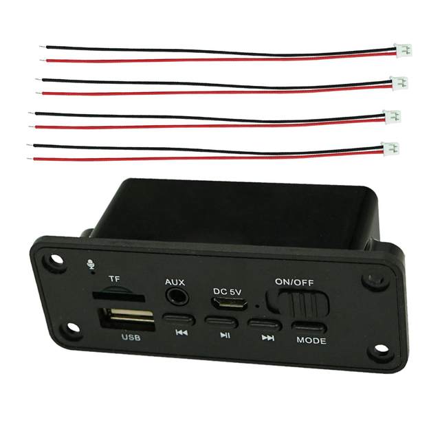 Portable Bluetooth 5.0 MP3 Player Decoding Board Control Player for Laptop