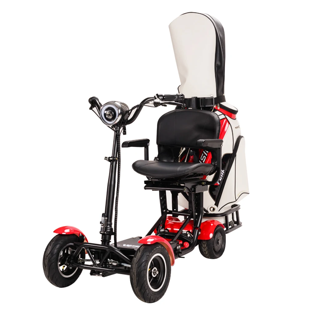 4 wheel foldable fat tire adult folding golf cart electric mobility scooter wheelchairs for elderly
