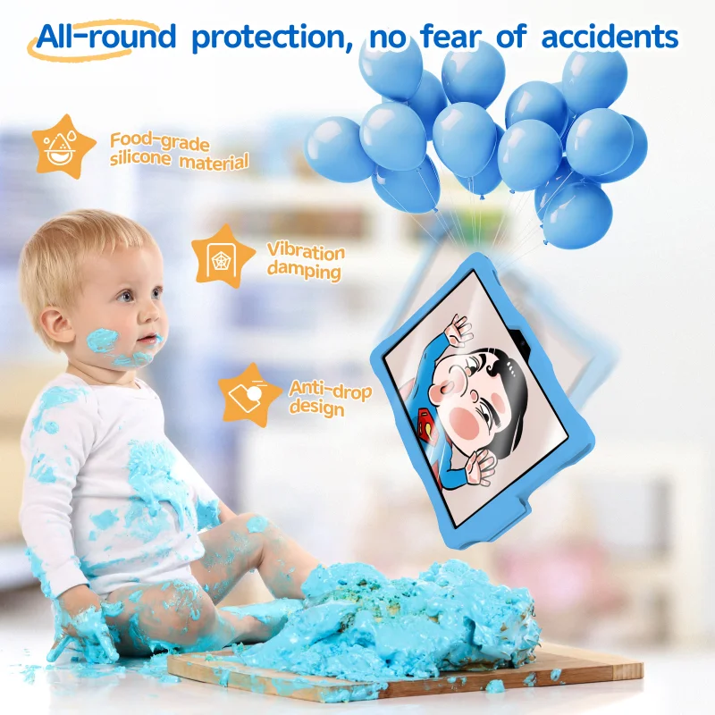 Type-C 10.1 INCH Android12 Kid Tablet T310 Quad-core 2.0GHz 6000mAh 3GB+32GB 1280 x 800 IPS Dual Camera With Kid-Proof Case 4