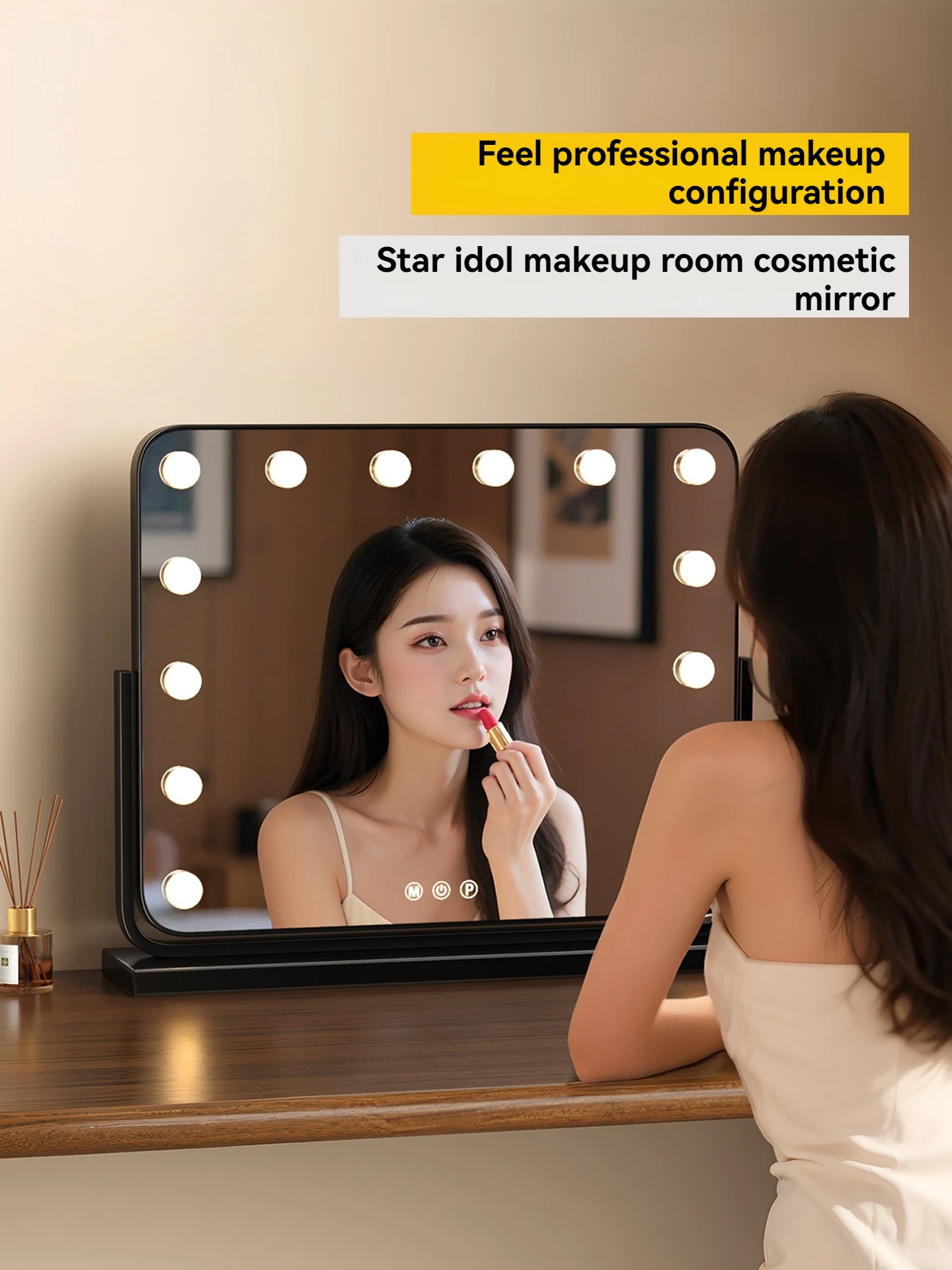 조명 화장대 거울, LED 조명 화장 거울, 테이블용 할리우드 거울