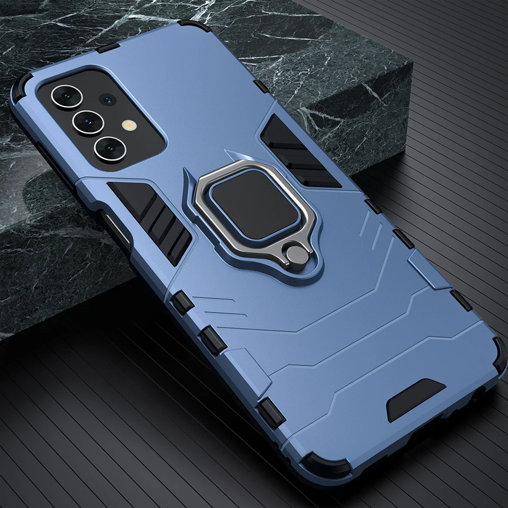 Shockproof Magnetic Ring Holder Stand Armour Phone Case