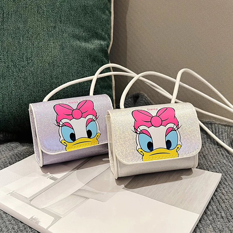 

2023 Disney Women's Shoulder Bags Mickey Mouse Donald Duck Daisy Cartoon Phone Bag for Girls Anime Fashion Mini Crossbody Bags