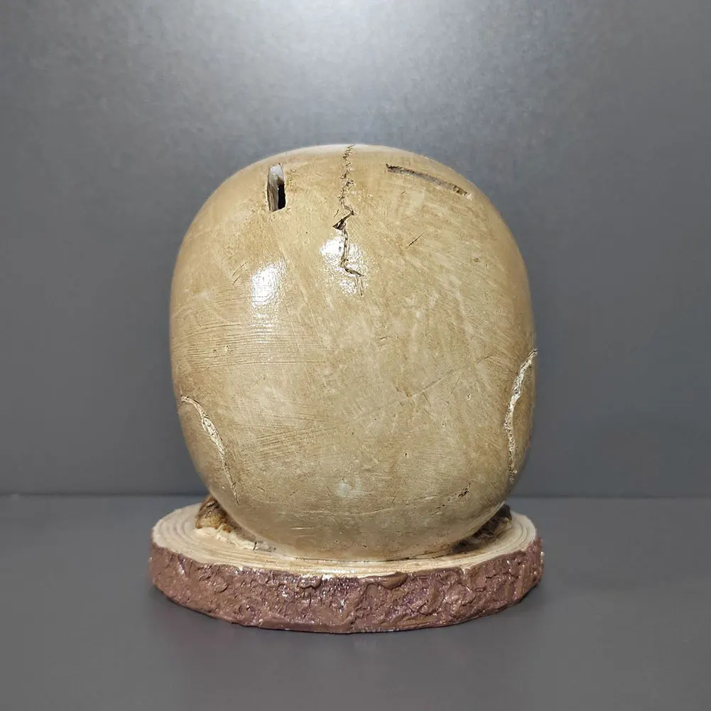 Skull Knife Holder Resin Horror Head Knife Rack Fruit Chopping Knife Stand Halloween Party Decoration