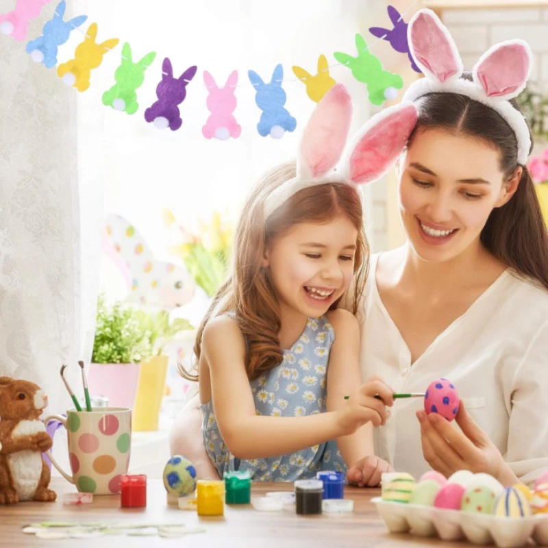 Rabbit Ears Hairband 3D Ears Cute Big Rabbit Female Hairband Plush Hair Clip Easter Gift