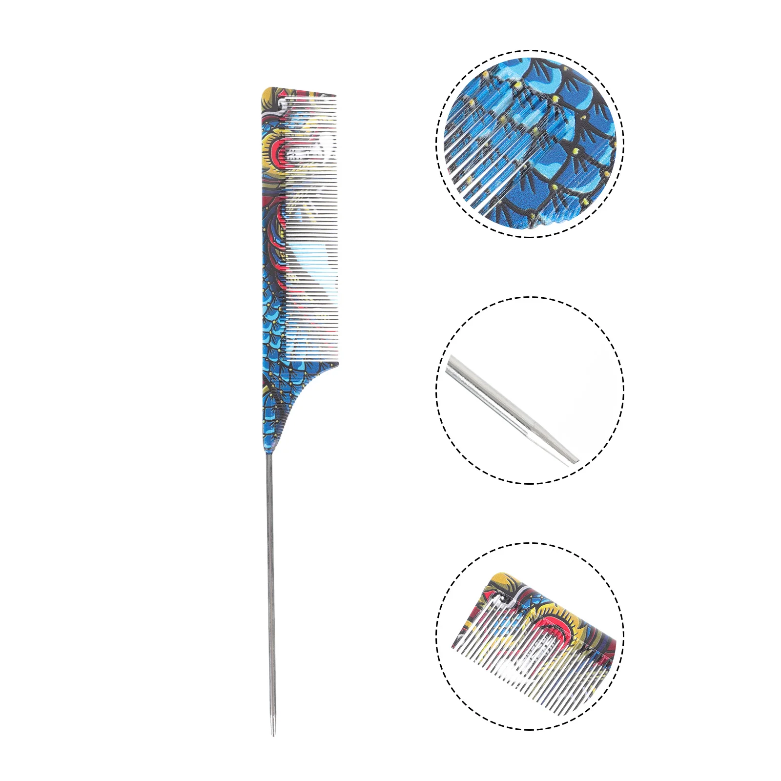 

1pc Handy Hairdressing Pintail Comb Home Barber Shop Use Hairdressing Tool