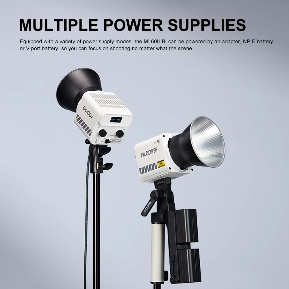 Godox ML60 Bi LEDライト 60W 色温度2800-6500K Godox ML60 Bi LEDライト 60W 色温度2800-6500K