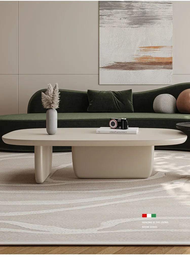 Description Picture 3 of itemMinimalist Coffee Table Office Round Nordic Service Display Luxury Center Entrance Hall Patio Interior Living Room Furniture