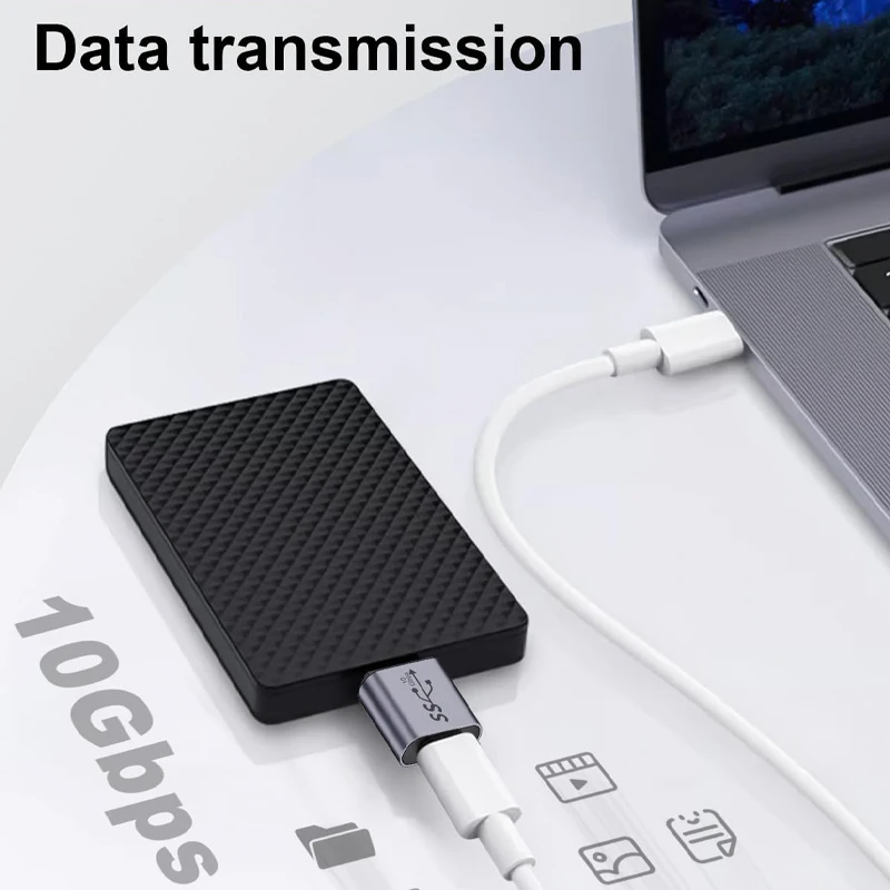 High-Speed USB A to Micro B Extender Adapter