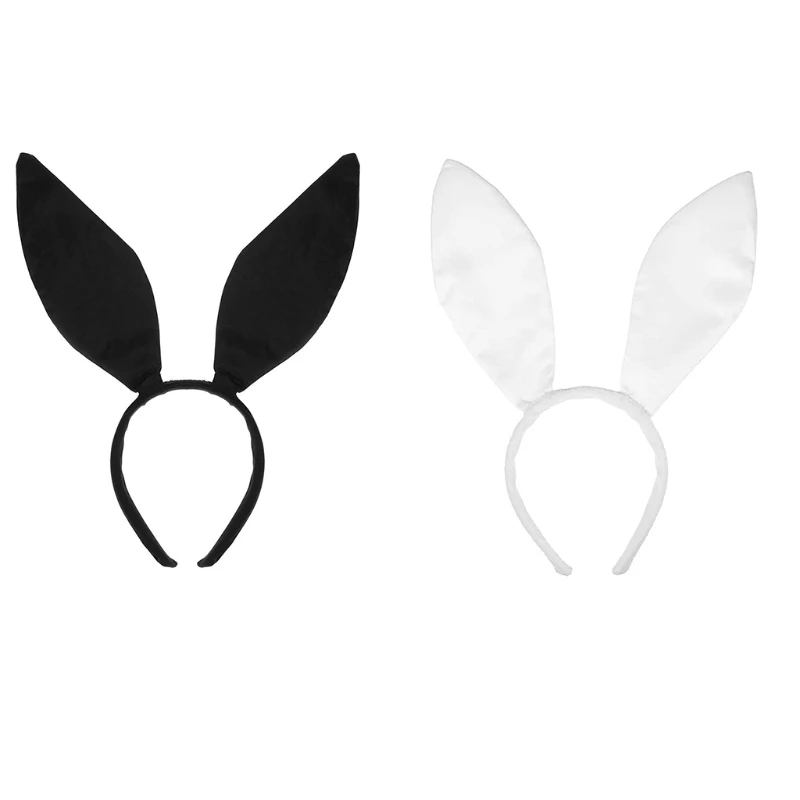 

Cartoon Bunny Ear Shaped Hair Hoop Washing Face Hair Holder Halloween Party Costume Headwear for Children Women