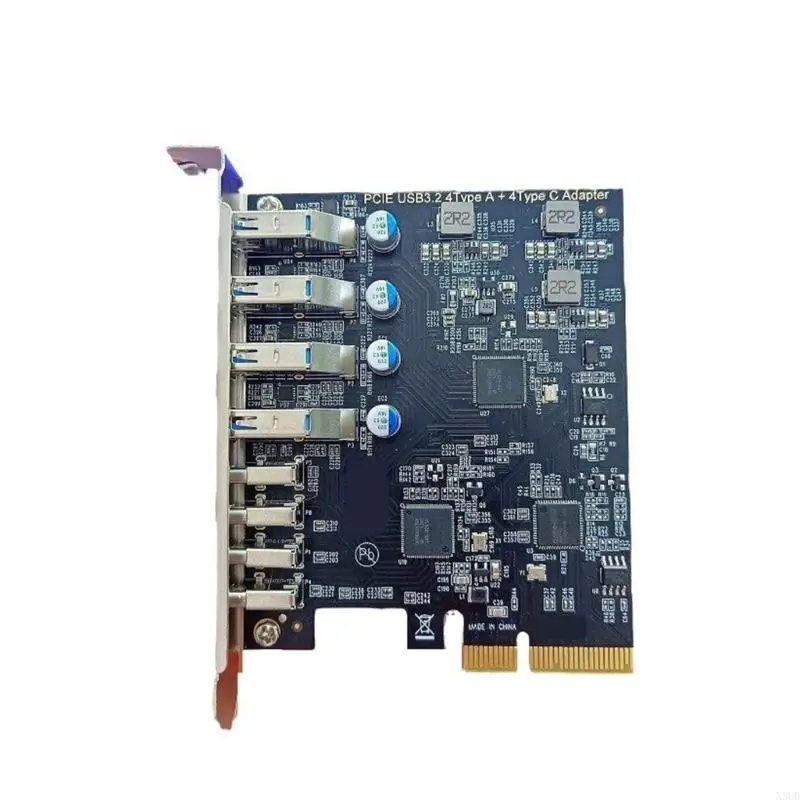 N3UD PCIe 4x USB 3.2 and 4x Type C Port Expansion Card Upgrades PC Connection