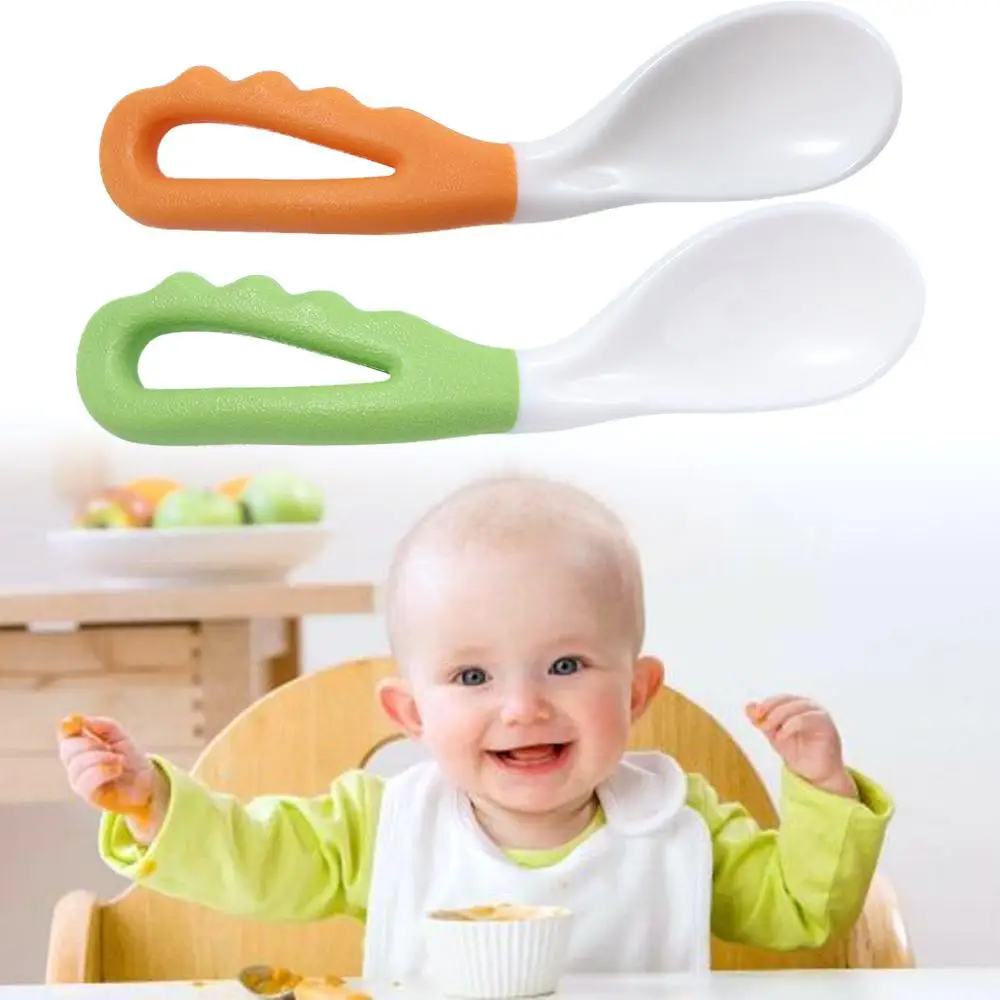 Baby Food Spoon,Infant Training Spoons,Portable Kid Curved Soup Spoon,Newborn Feeding Tableware food grade pp baby spoon tableware toddler learn to eat training spoon kids utensil feeding dishware baby heat resistant cutlery