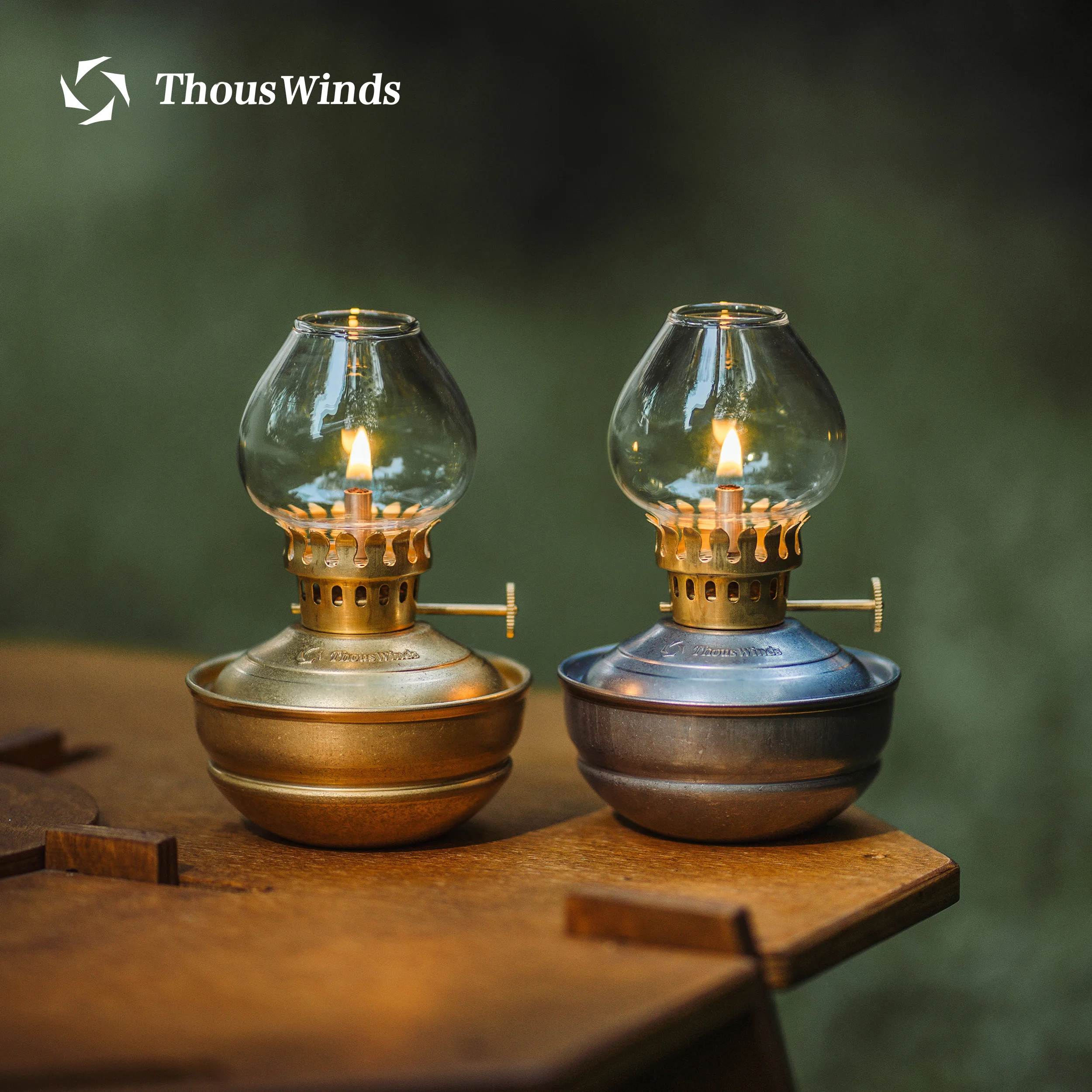 ThousWinds Luminara ミニオイルランプ防風キャンプランタン 20 時間