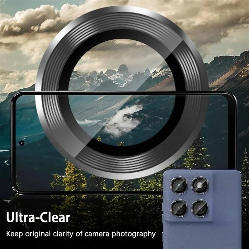 Premium Aluminum Alloy Ring Camera Glass Protector