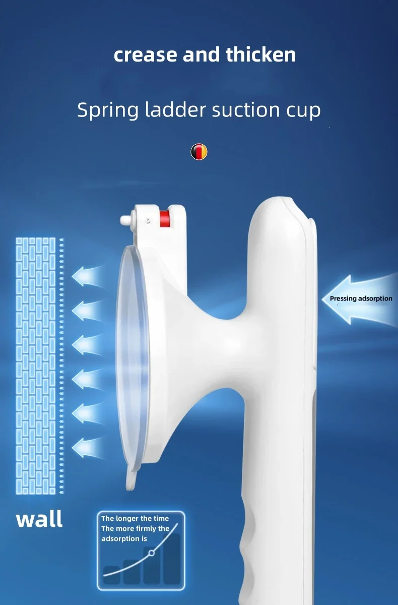 Description Picture 5 of itemShower Handle Grab Bar with Strong Suction Cup for Bathtubs and Showers Shower Safety Hand Rail No Drill Bathroom Balance Bar