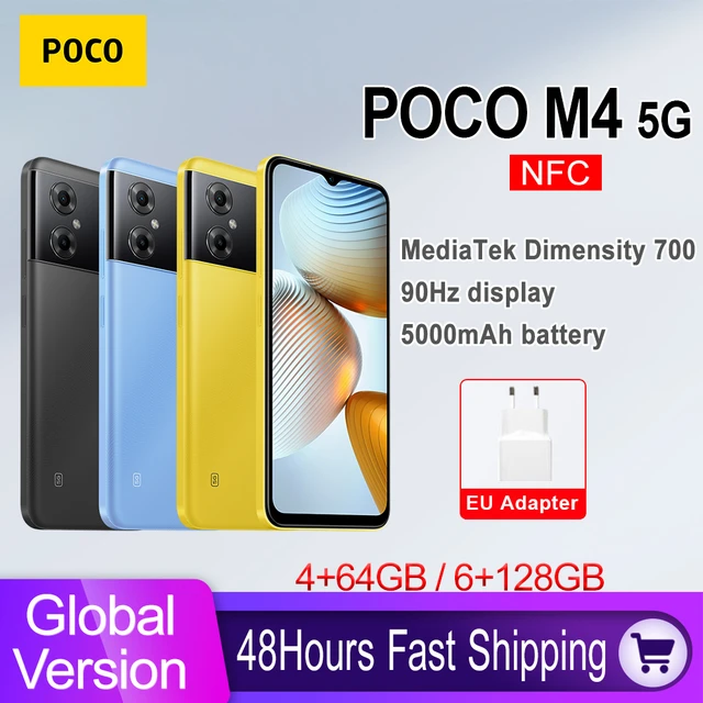 Poco-M4 Pro 4G versión Global, 6GB, 128GB/ 8GB, 256GB, NFC, G96 MTK, ocho  núcleos, 90Hz, 6,43 pulgadas, 33W Pro, 5000mAh