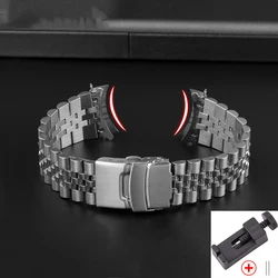 Stainless Steel Curved End Diving Watch Bracelet Band - 22mm - 22mm (Type 5B)