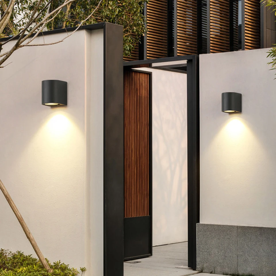 PIR Sensor LED Wall Light Outdoor Waterproof AC85-265V Outdoor LED Spotlight Wall Lamp Indoor For Porch Garden Bedroom Balcony 6