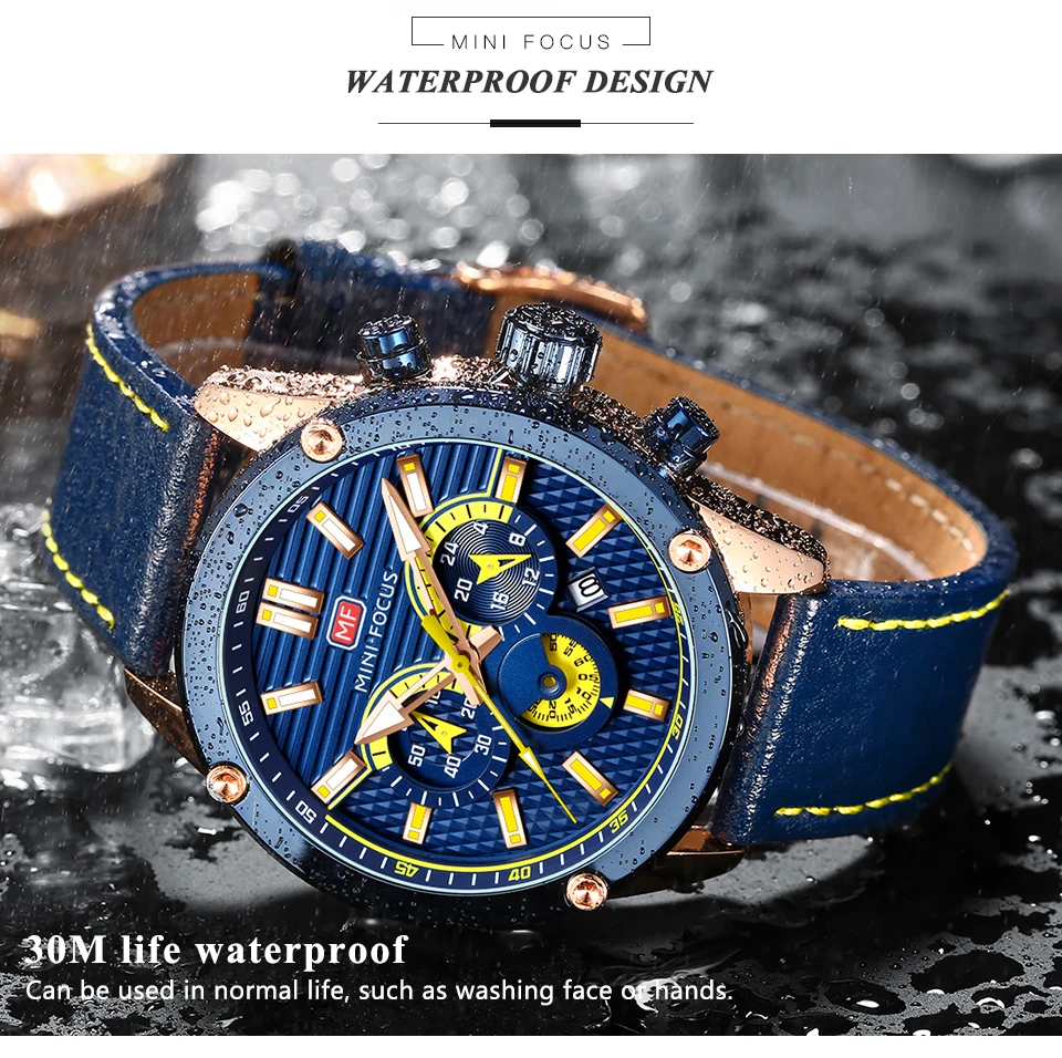 MINI FOCUS Quarzuhr für Herren, wasserdicht_voghion.com