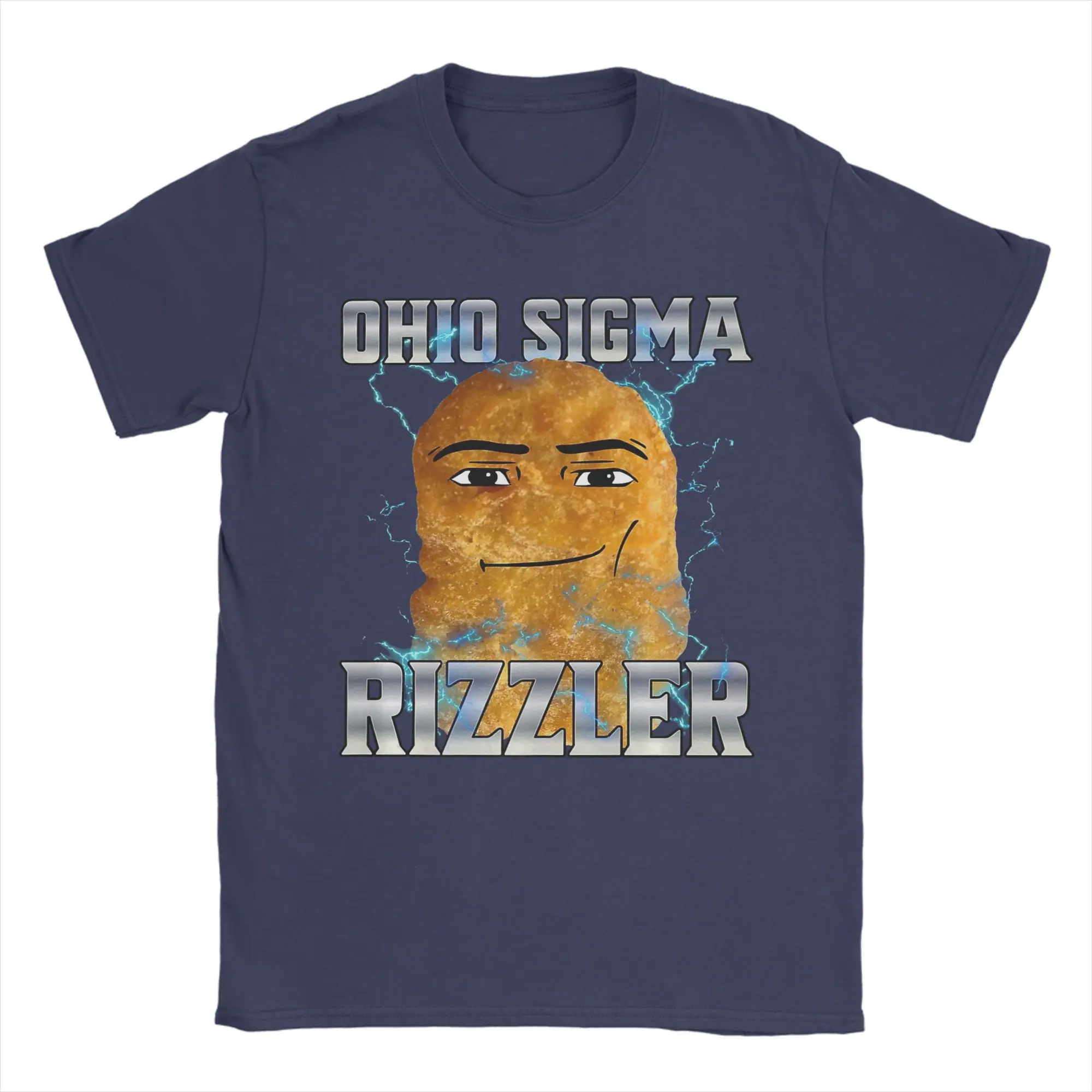 Ohio Sigma Rizzler T-Shirt for Men  Funny 100% Cotton Tee Shirt Round Neck Short Sleeve T Shirt Summer Tops