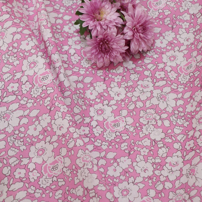 New Betsy Floral 100% Cotton 80S Like Liberty Fabric Stampa Digitale Per Cucire Abiti In Tessuto Gonna Bambini Designer Popeline Soft