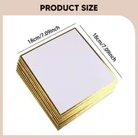 10 шт. доски Shikishi, квадратные, универсальные, японские белые доски Shikishi, доски для подписи художника, бумага васи для каллиграфии — изображение 4