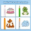 Ocean Animal Number Big Coloring Poster for Kids 12/6/3M Children Coloring Drawing Paper Roll Early Educational 4
