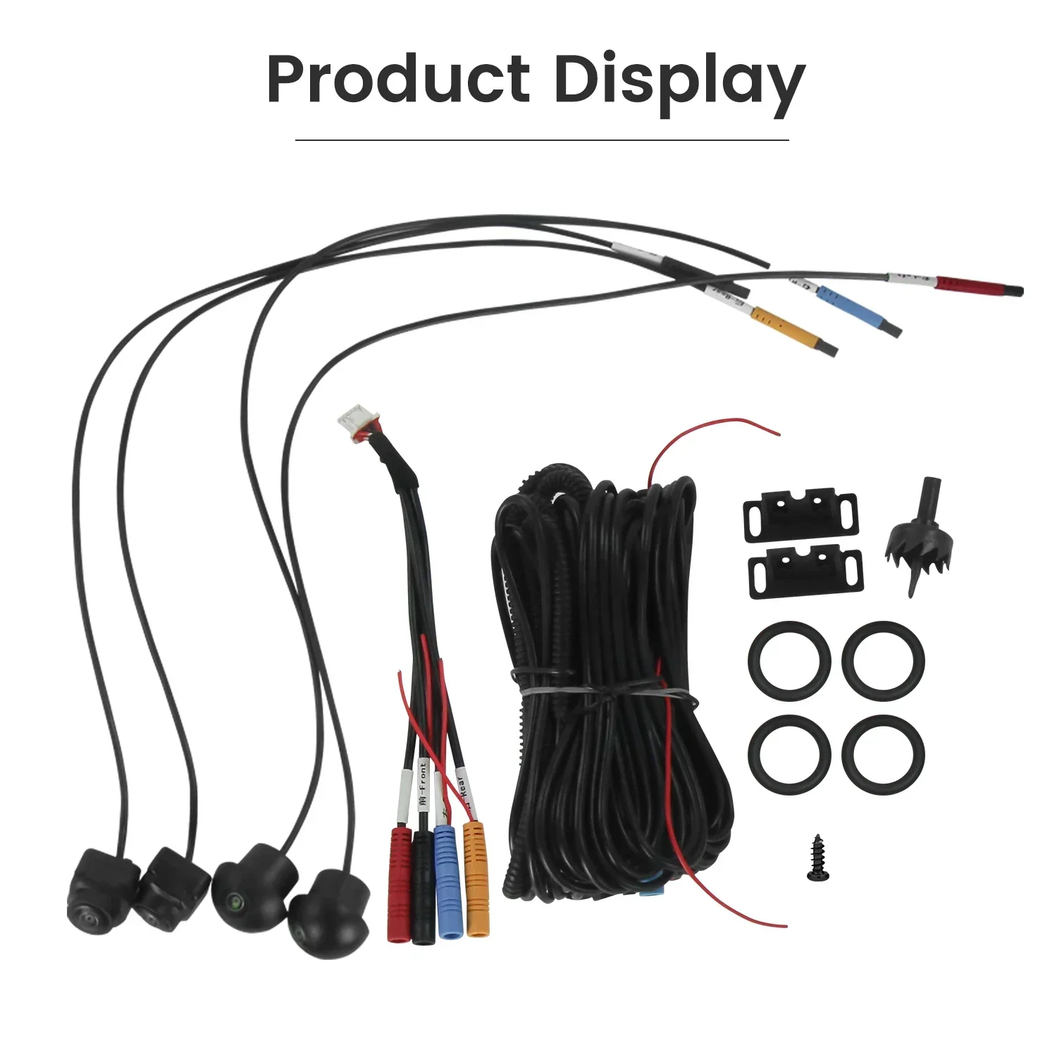 3D 360&deg; Car Rear View Camera Bird View System Front Left Right Back Behind 360 Panoramic Driving Cam 1080P UHD for Android Radio