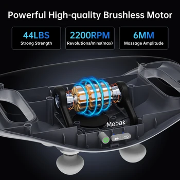 مسدس تدليك رباعي الرأس ، قرع احترافي ، استرخاء العضلات ، لاسلكي ، الأنسجة العميقة ، الخصر ، الجسم - Image 3
