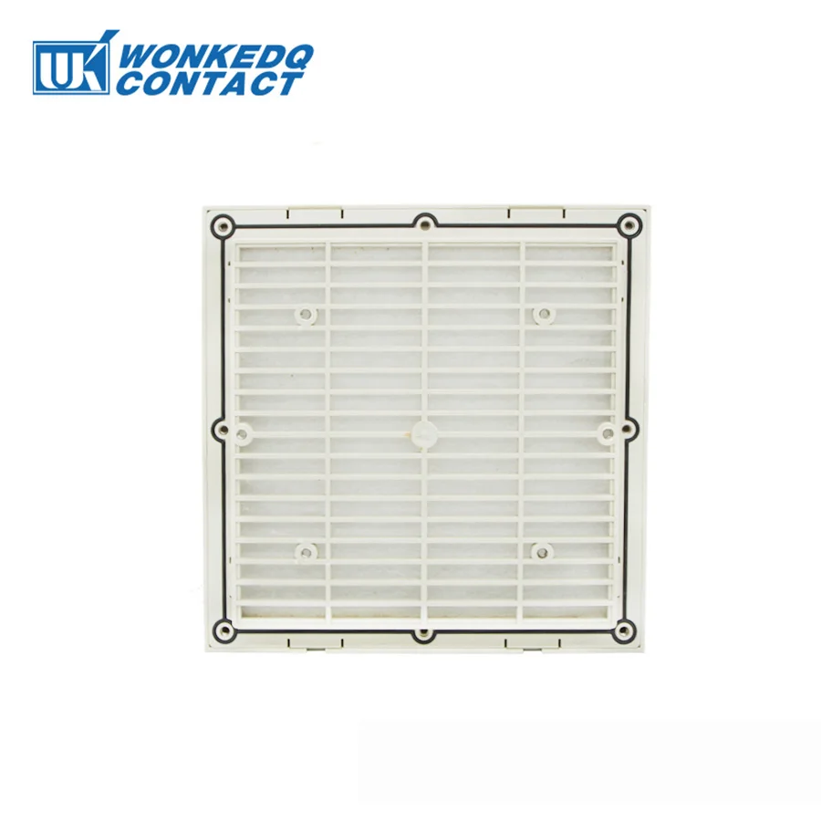 9804-300ตู้ระบายความร้อนกรองมู่ลี่ Grille Louvers Blower ท่อไอเสียสำหรับ172มม.พัดลมแผงไม่มีพัดลม 1