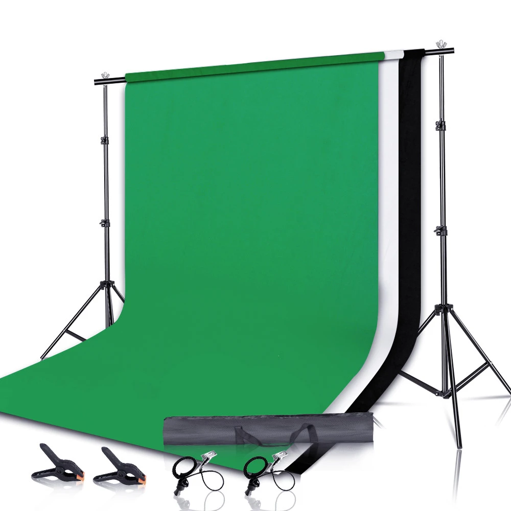 Photography Background Stand Kit Green Screen Backdrop Stand