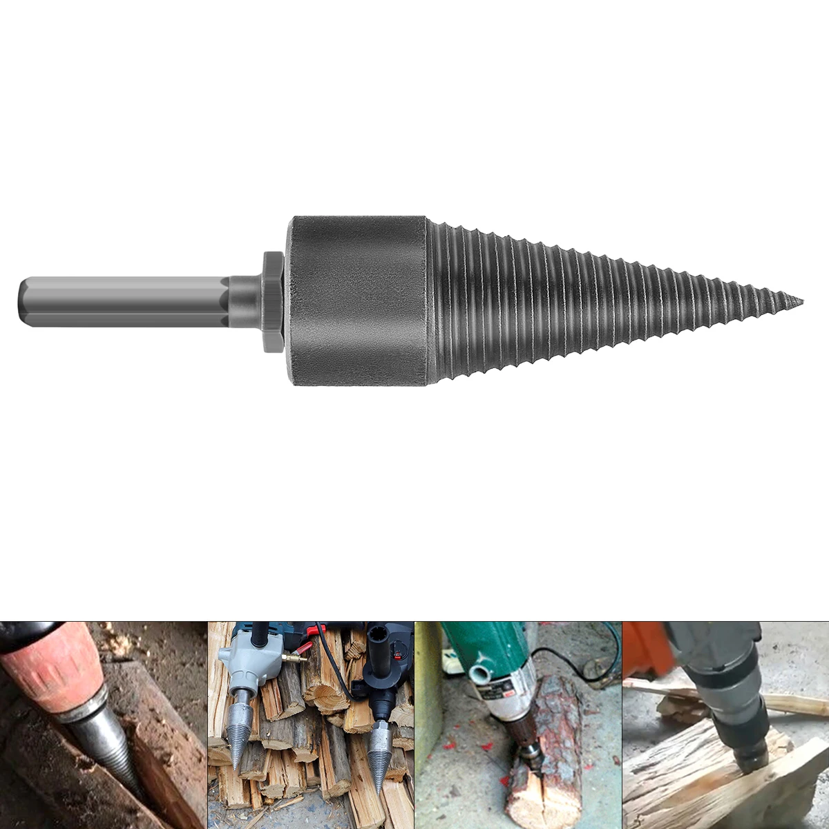 30MM Stainless Steel Center Drill Bit Tool with Hexagonal Handle for Home Soft Hard Firewood Woodworking Wood Drilling hss m35 cobalt containing hexagonal shank screw bit high speed steel full grinding stainless steel wood and steel plate drilling