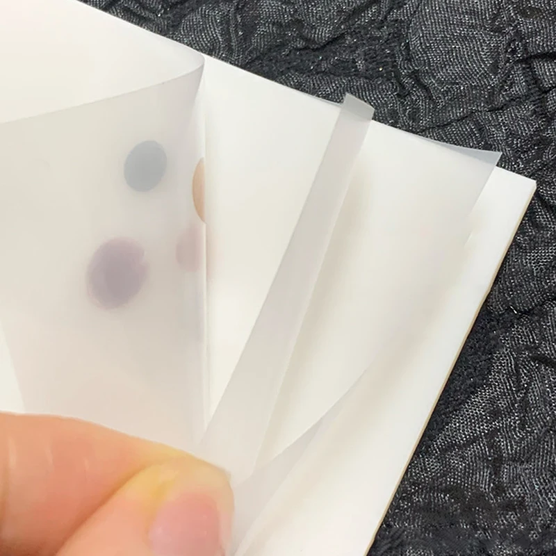 Disposable Tinting Glue Paper Tearable Nail Toning Palettes Nail Polish Color Mixing Tray Waterproof Display 50pcs 7.5*5cm