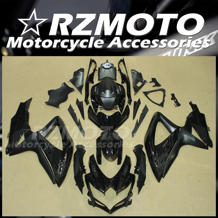 

4Gifts New ABS Motorcycle Fairings Kit For SUZUKI 600 750 08 09 10 K8 2008 2009 2010 Bodywork Set Black