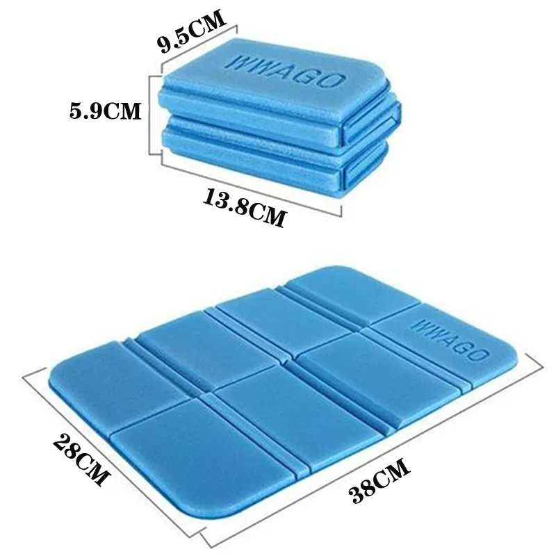 Beach Camping Mat Foldable Portable Small Picnic Pad Waterproof Moisture-proof Pads Outdoor XPE Foam Folding Seat Cushion 1pc camping mats
