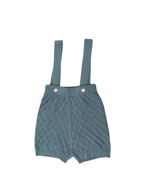 2022 Brother Sister Matching Clothes Summer Boys Girls Knitted Outfits boy seafoam shorts